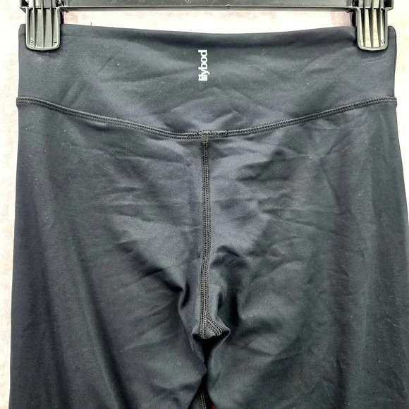 Lilybod Black White Geometric Stripe Cropped Active Legging Pant Bottom Small - Picture 5 of 6